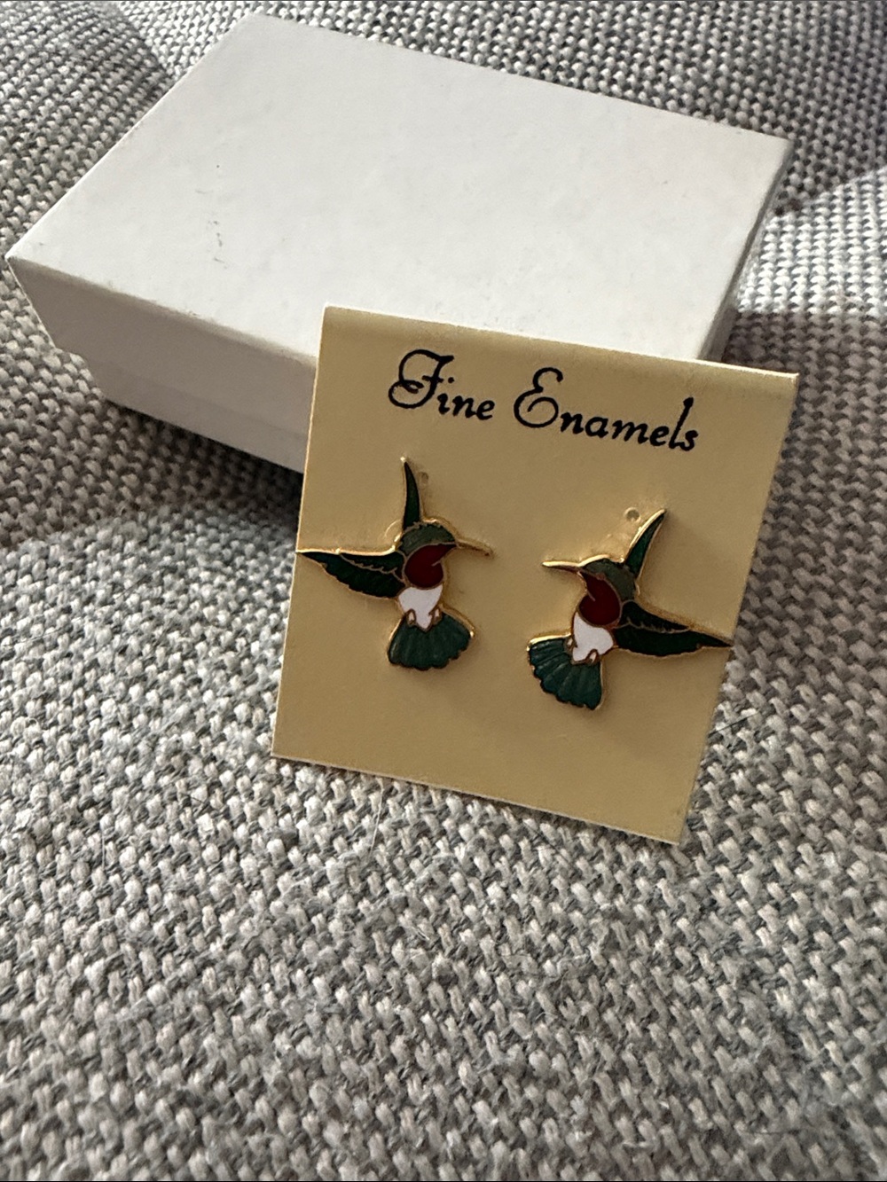 Green Hummingbird Earrings - Women Jewelry